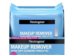 Neutrogena Makeup Remover Wipes, Daily Facial Cleanser Towelettes, Gently Cleanse and Remove Oil & Makeup, Alcohol-Free Makeup Wipes, 2 x 25 ct