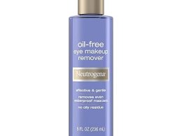 Neutrogena Gentle Oil-Free Eye Makeup Remover & Cleanser for Sensitive Eyes, Non-Greasy Makeup Remover, Waterproof Mascara Remover, Dermatologist & Ophthalmologist Tested, 8 fl. oz