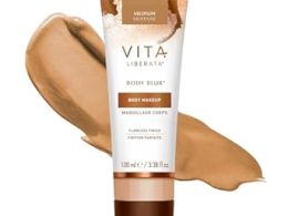 Vita Liberata Body Blur, Leg and Body Makeup. Skin Perfecting Body Foundation for Flawless Bronze, Easy Application, Radiant Glow, Evens Skin Tone