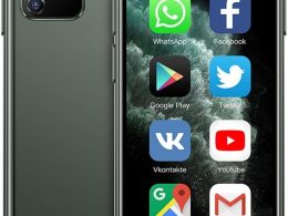 Unlocked Mini Smartphone, 2.5 Inch The World's Smallest Cellphone 3G Network Premium Child Phone Quad Core Small Phone (Dark Green)