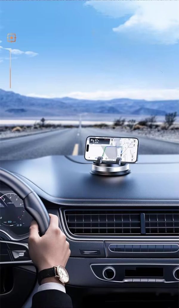 Cell Phone Holder Dashboard Home Mount Holder Non-Slip Silicone[360°Rotatable 30° Adjustable Spring Design] Compatible with All Smartphones and All iPhones 16 Pro Max,Android, Pixil