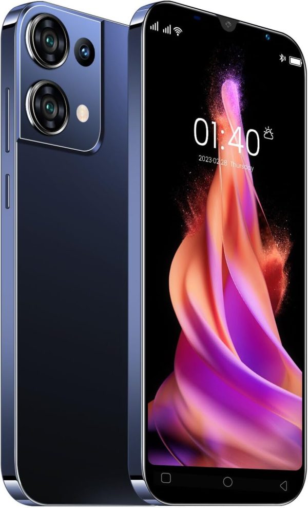 Cheap Mobile Phones, 5.0" IPS Display, Android 9.0, Dual SIM Dual Camera, Quad Core, 16GB ROM【Expandable up to 128GB】, Support WiFi/Bluetooth/FM, Face Unlocked Phones (Reno9pro-Black)