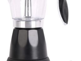 Cuban Coffee Maker, 6 or 3cup Electric Espresso Coffee Maker, Portable Cafeteras Electricas Modernas, Electric Moka Pot with Detachable Base & Overheat Protection, Coffee Gift for Home Travel