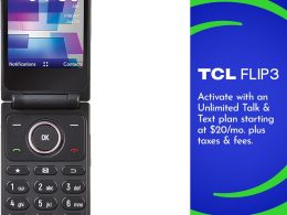 Tracfone| TCL FLIP 3 | Locked| 13GB | 1850mAh Battery |5MP Video Capable Camera| Stone Gray