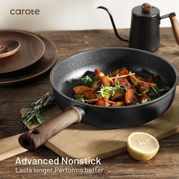 CAROTE Nonstick Pots and Pans,Cookware Set 16pcs Kitchen Cooking Sets, Pot and Pan Non Stick w/Frying pan - Image 5