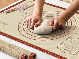 26x16 Inch Extra Thick Silicone Baking Mat with Measurements, Non-slip and Reusable - For Cookies, Bread, Pastry