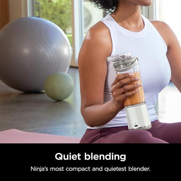 Ninja BC155PS Blast Two-Pack Portable Blender, Cordless, 18oz. Vessel, Personal Blender-for Shakes & Smoothies, BPA Free, Leakproof-Lid & Sip Spout, Rechargeable, Dishwasher Safe Parts, Peach & Stone - Image 2