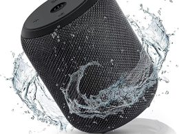 NOTABRICK Bluetooth Speakers, 15W Portable Speakers Bluetooth Wireless V5.0 with Stereo Sound, Active Extra Bass, IPX6 Waterproof Shower Speaker, Double Pairing, for Party, Home Theater, Game Theater