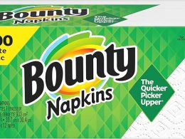 Bounty Paper Napkins, White, 200 Count