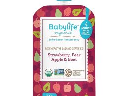 Stage 2 – Heavy Metal Safe, Organic Baby Food - Strawberry, Pear, Apple & Beet, 3.5 Ounce Pouch (6 Pack)