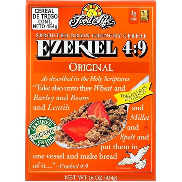 Food For Life, Ezekiel 4:9 Organic Sprouted Grain Cereal, Original, 16 oz