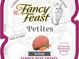 Purina Fancy Feast Gourmet Gravy Wet Cat Food, Petites Tender Beef With Carrots Entree - 2.8 Ounce (Pack of 12)
