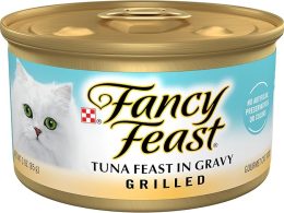 Purina Fancy Feast Grilled Wet Cat Food Tuna Feast in Wet Cat Food Gravy - (Pack of 24) 3 oz. Cans