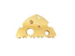 Yellow Hair Clip Headdress Fashion Hollow Shark Clip Cute Cheese Acetate Hair Claw Party Hair Accessories for Beauty and Personal Care