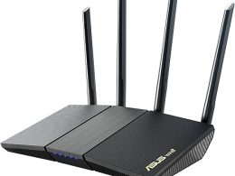 ASUS RT-AX1800S Dual Band WiFi 6 Extendable Router, Subscription-Free Network Security, Parental Control, Built-in VPN, AiMesh Compatible, Gaming & Streaming, Smart Home