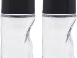 2Pcs 50ml Glass Essential Oil Roller Bottles Refillable Roll on Bottles Empty Deodorant Bottle Containers Rollerball Bottles Beauty and Personal Care Tools for Fragrance Cosmetics, Roller Bottles