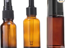 Roll over image to zoom in 3+ 3 Pc Brown 30ml Glass Essential Oil Roller Bottles Refillable Roll on Bottles Empty Deodorant Bottle Containers Rollerball Bottles Beauty and Personal Care Tools for Fragrance Cosmetics(3 Styles)