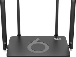 DBIT AX1500 WiFi 6 Router Dual Band Wireless Internet Router, Wireless Speed Up to 1.5 Gbps with 4* Gigabit Ethernet Ports, Beamforming, MU-MIMO, OFDMA, WPA3, IPV6, EasyMesh, Parental Controls