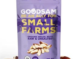 GoodSAM Organic Raw Brazil Nuts 0.5lb, Unsalted, Gluten Free, Non GMO, Vegan, Keto, Regenerative Farming, Direct Trade