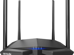 Tenda AC1200 Smart WiFi Router, High Speed Dual Band Wireless Internet Router with Smart APP, 4 x 100 Mbps Fast Ethernet Ports, Supports Guest WiFi, Access Point Mode, IPv6 and Parental Controls(AC6)