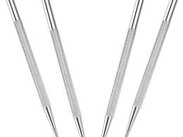 Silver Stainless Steel Nail Cuticle Pusher, Fingernail Cuticle Remover, Double Sided Nail Art Tool, Nail Point Drill Pen for Manicure, Pedicure,Beauty and Personal Care,Cuticle Pushers