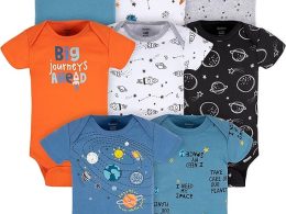 Gerber Baby Boys' 8-Pack Short Sleeve Onesies Bodysuits