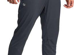 G Gradual Men's Sweatpants with Zipper Pockets Athletic Pants Traning Track Pants Joggers for Men Soccer, Running,