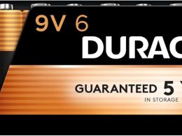 Duracell Coppertop 9V Battery, 6 Count (Pack of 1), 9 Volt Battery with Long-lasting Power, All-Purpose Alkaline 9V Battery for Household and Office Devices