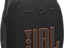JBL Clip 5 - Ultra-Portable, Waterproof & Dustproof Bluetooth Speaker, Big Pro Sound with Punchy bass, Integrated Carabiner, Up to 12 Hours of Play, Made in Part with Recycled Materials (Black)