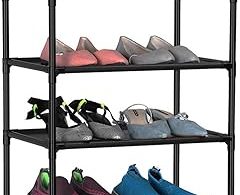 FIDUCIAL HOME 10 Tiers Shoe Rack 20-25 Pairs Sturdy Shoe Shelf
