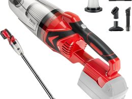 Cordless Vacuum Cleaner for Milwaukee M18 Battery,Wireless Handheld Power Vacuum Cleaner for Home, Boat, Workshop, Car, Pet Hair, Furniture(Tool Only No Battery)