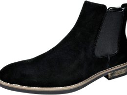 Bruno Marc Men's Suede Leather Chelsea Ankle Boots