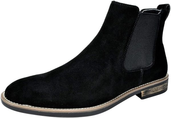 Bruno Marc Men's Suede Leather Chelsea Ankle Boots