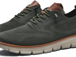 Breeze Shoes for Men Oxfords Lace Up Walking Comfortable Business Casual Shoes Wearbreeze Urban Mesh Dress Sneakers