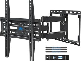 Mounting Dream TV Wall Mount for 32-65 Inch Television,Mount with Swivel and Tilt, Full Motion Bracket with Articulating Dual Arms, Fits 16inch Studs, Max VESA 400X400 mm, 99lbs, MD2380
