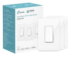 Kasa Smart Light Switch HS200P3, Single Pole, Needs Neutral Wire, 2.4GHz Wi-Fi Light Switch Works with Alexa and Google Home, UL Certified, No Hub Required, 3 Count -Pack of 1 , White