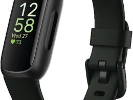 Fitbit Inspire 3 Health &-Fitness-Tracker with Stress Management, Workout Intensity, Sleep Tracking, 24/7 Heart Rate and more, Midnight Zen/Black One Size (S & L Bands Included)